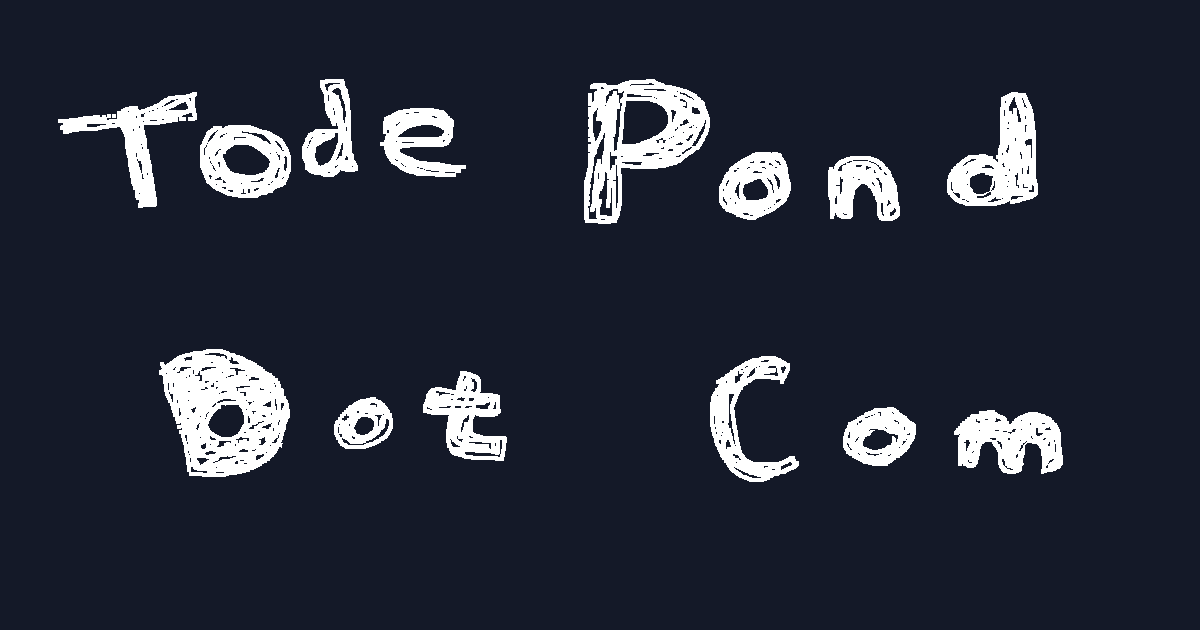 Thumbnail of Todepond dot com