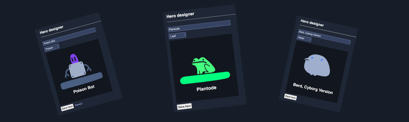 Hero designer